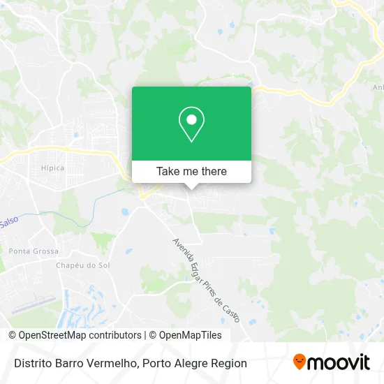 Distrito Barro Vermelho map