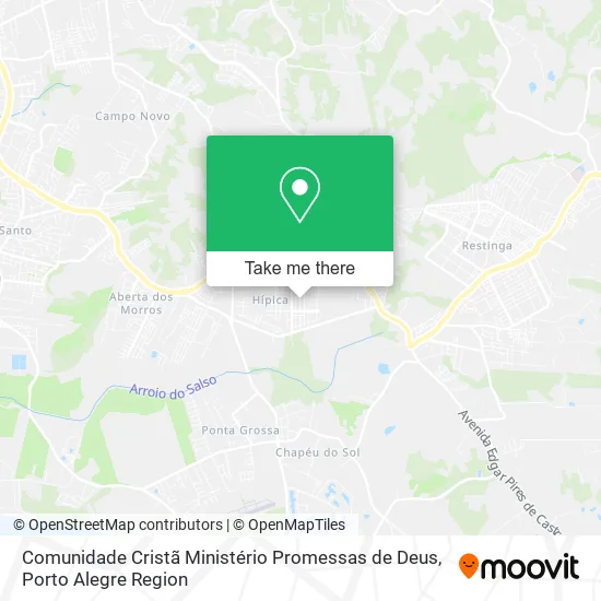 Comunidade Cristã Ministério Promessas de Deus map