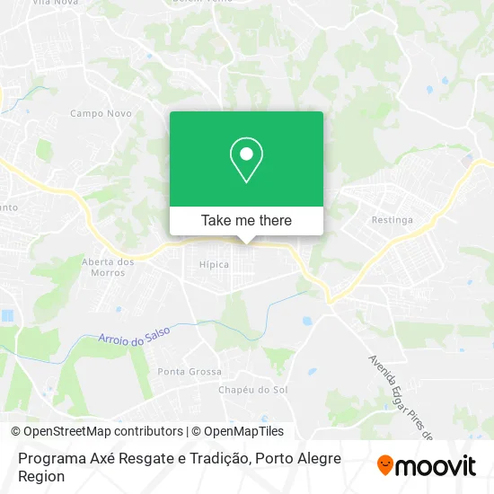 Programa Axé Resgate e Tradição map