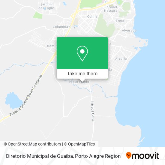 Diretorio Municipal de Guaiba map