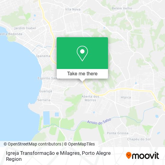 Igreja Transformação e Milagres map