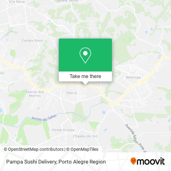 Pampa Sushi Delivery map