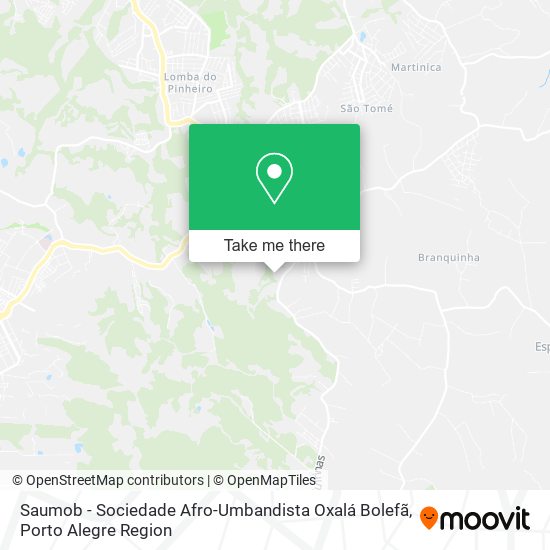 Saumob - Sociedade Afro-Umbandista Oxalá Bolefã map