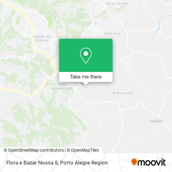 Mapa Flora e Bazar Nossa S