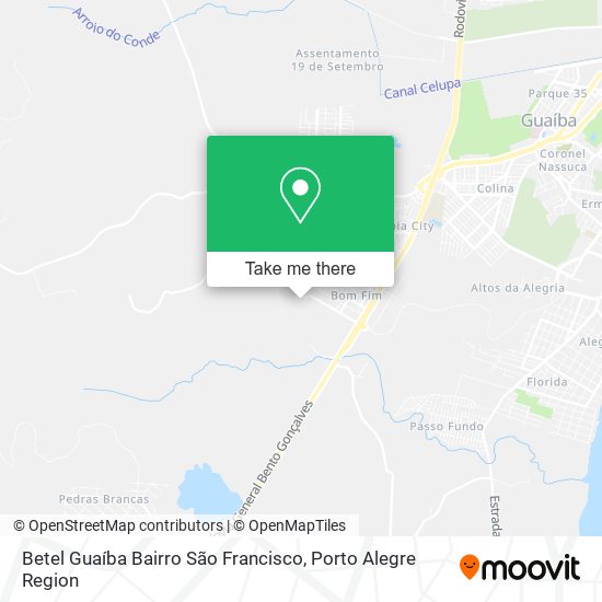 Mapa Betel Guaíba Bairro São Francisco