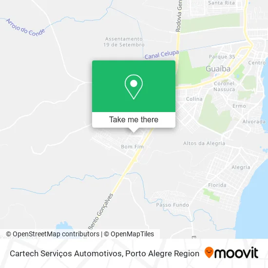 Mapa Cartech Serviços Automotivos