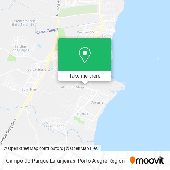 Campo do Parque Laranjeiras map