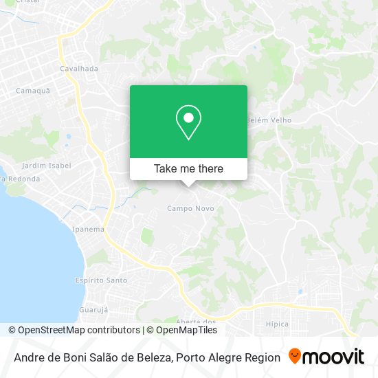 Mapa Andre de Boni Salão de Beleza