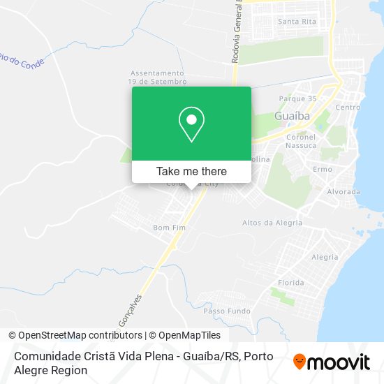 Mapa Comunidade Cristã Vida Plena - Guaíba / RS