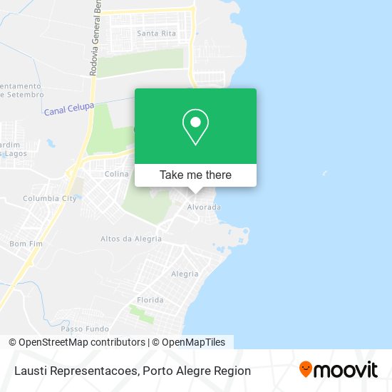 Lausti Representacoes map
