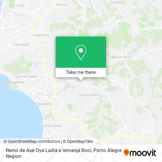 Reino de Axé Oyá Ladiá e Iemanjá Boci map