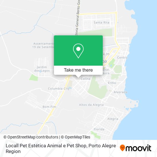 Mapa Locall Pet Estética Animal e Pet Shop