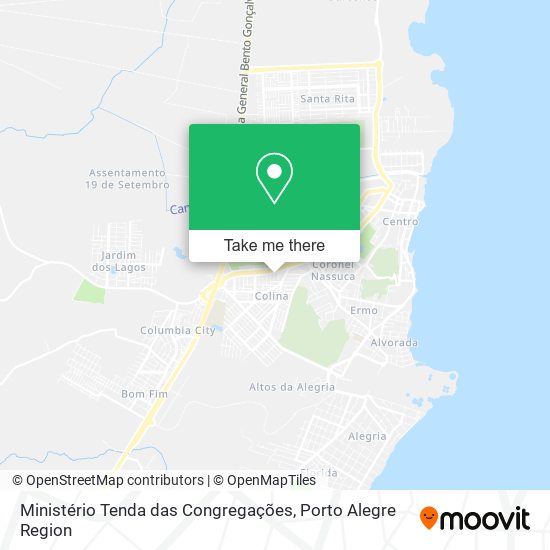 Mapa Ministério Tenda das Congregações