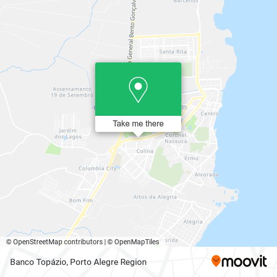 Banco Topázio map