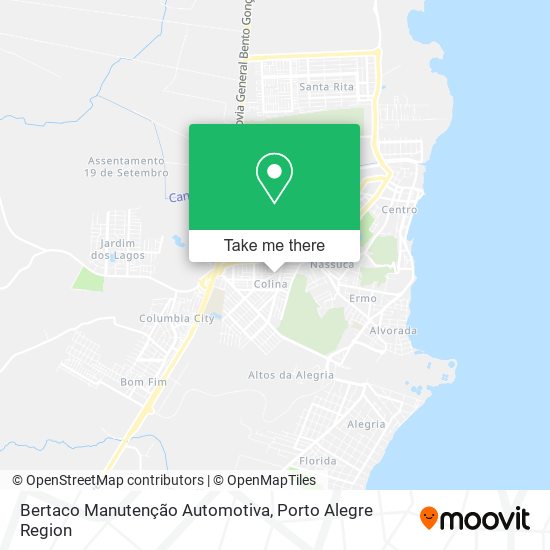 Mapa Bertaco Manutenção Automotiva