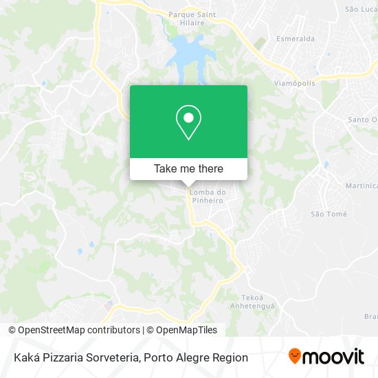 Kaká Pizzaria Sorveteria map