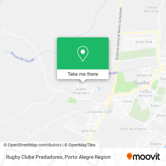 Rugby Clube Predadores map
