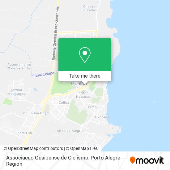 Mapa Associacao Guaibense de Ciclismo