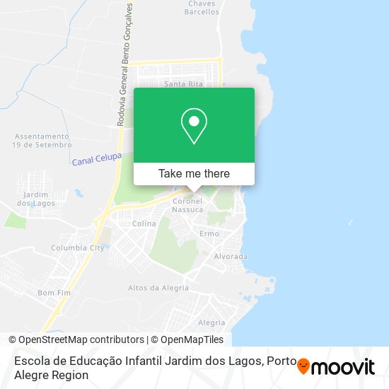 Mapa Escola de Educação Infantil Jardim dos Lagos