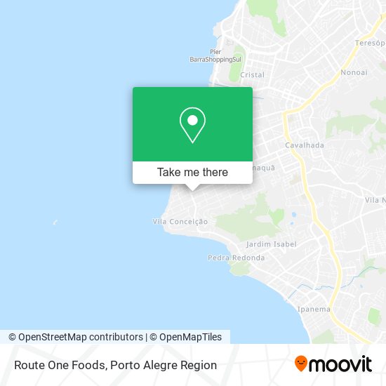 Route One Foods map