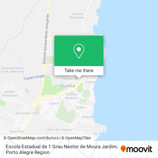 Mapa Escola Estadual de 1 Grau Nestor de Moura Jardim