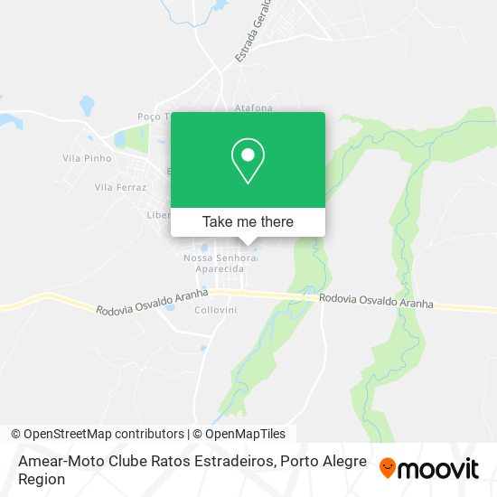 Amear-Moto Clube Ratos Estradeiros map