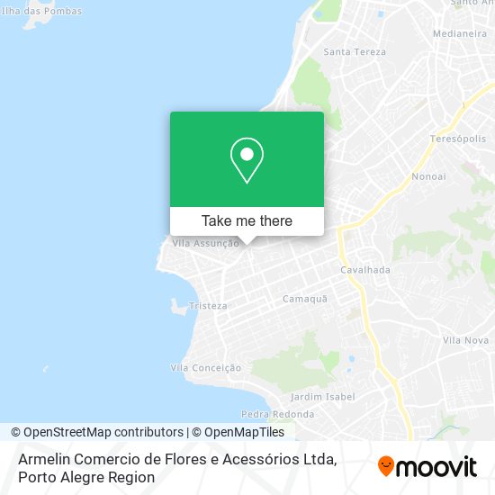 Mapa Armelin Comercio de Flores e Acessórios Ltda