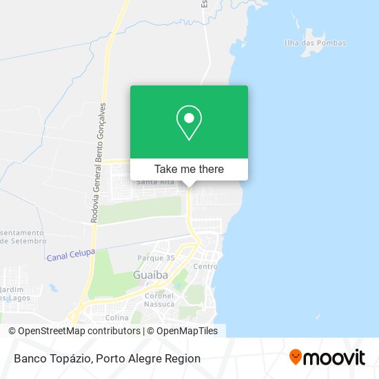Banco Topázio map