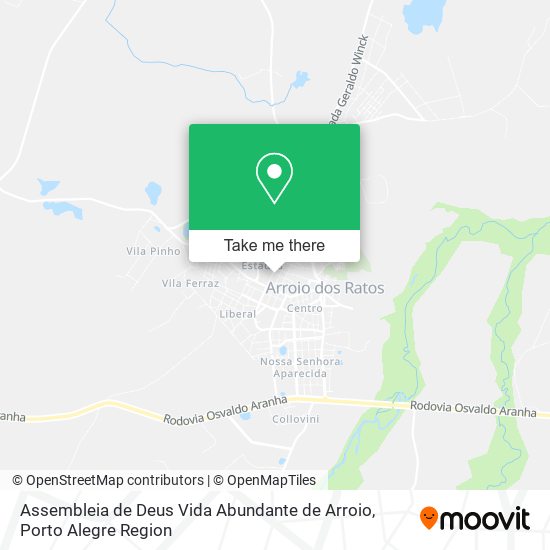 Mapa Assembleia de Deus Vida Abundante de Arroio