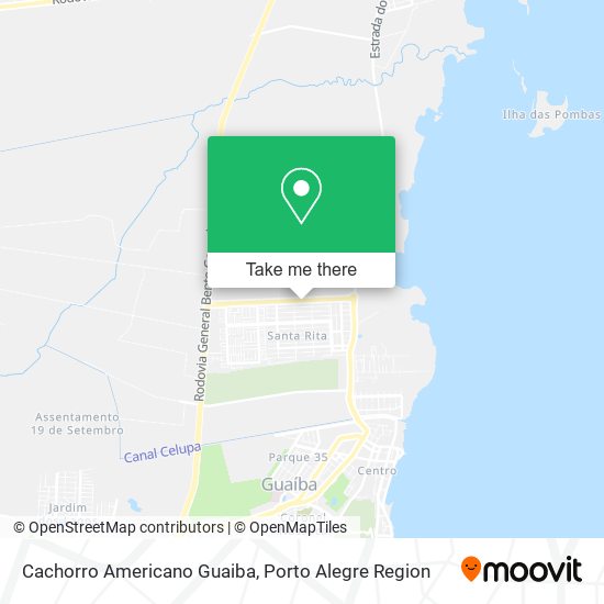 Cachorro Americano Guaiba map