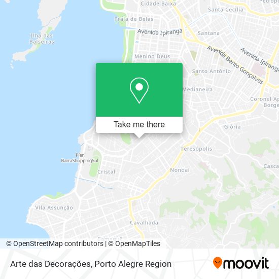 Arte das Decorações map