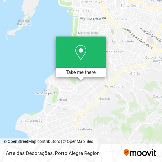 Arte das Decorações map