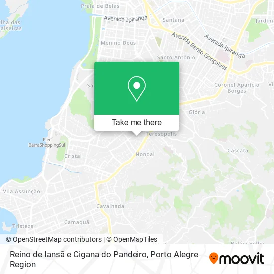 Reino de Iansã e Cigana do Pandeiro map