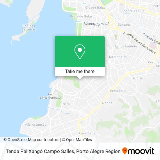 Tenda Pai Xangô Campo Salles map