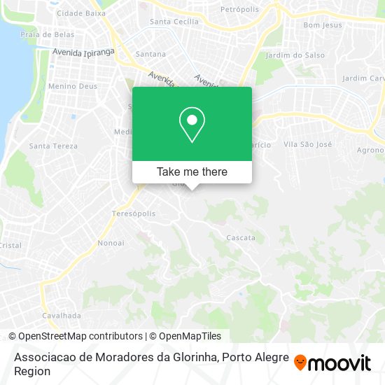 Associacao de Moradores da Glorinha map