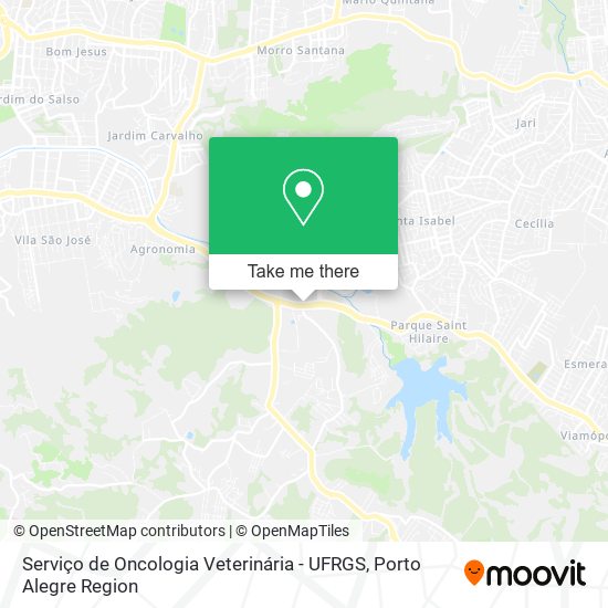 Serviço de Oncologia Veterinária - UFRGS map