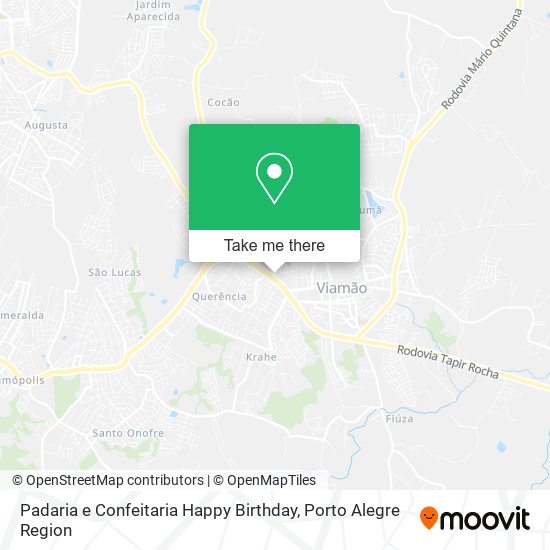 Mapa Padaria e Confeitaria Happy Birthday