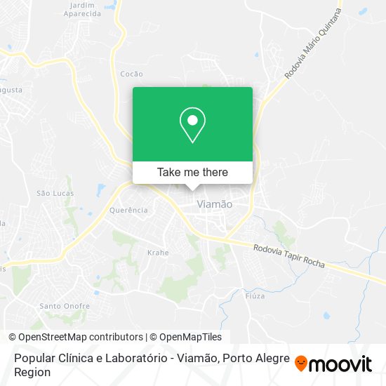 Popular Clínica e Laboratório - Viamão map
