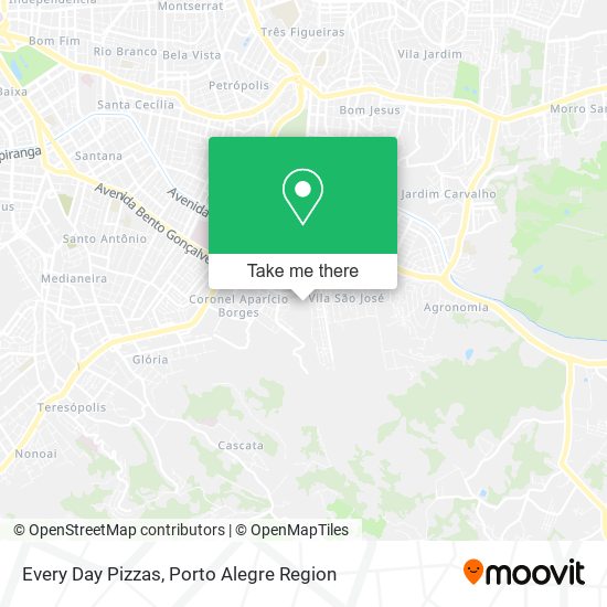 Every Day Pizzas map