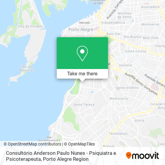 Consultório Anderson Paulo Nunes - Psiquiatra e Psicoterapeuta map