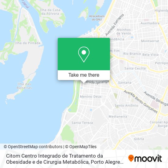 Mapa Citom Centro Integrado de Tratamento da Obesidade e de Cirurgia Metabólica