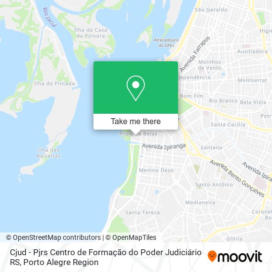 Cjud - Pjrs Centro de Formação do Poder Judiciário RS map