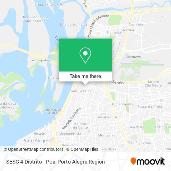 SESC 4 Distrito - Poa map