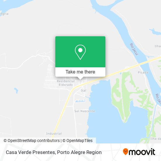 Casa Verde Presentes map