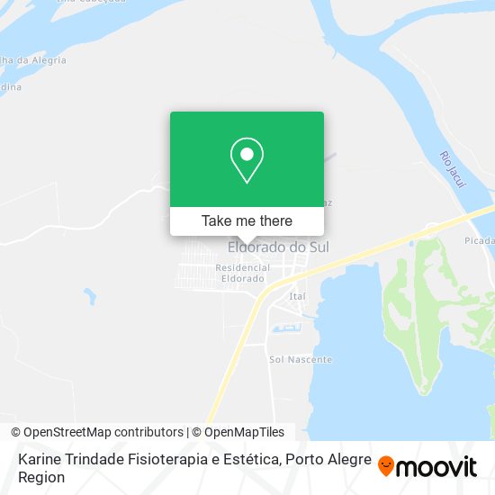 Mapa Karine Trindade Fisioterapia e Estética