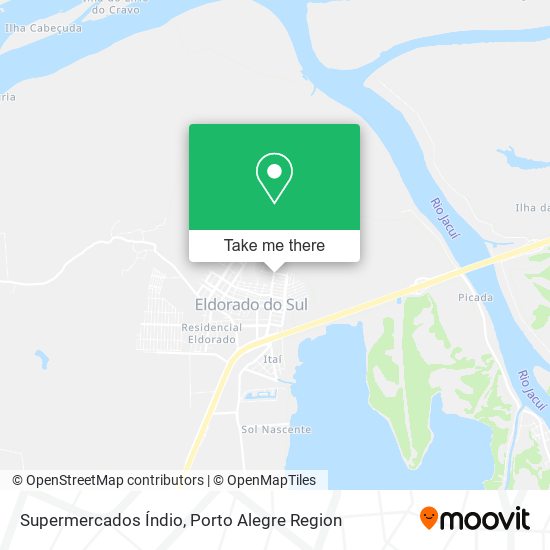 Supermercados Índio map