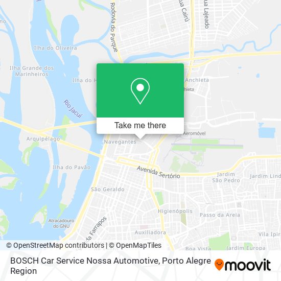 BOSCH Car Service Nossa Automotive map