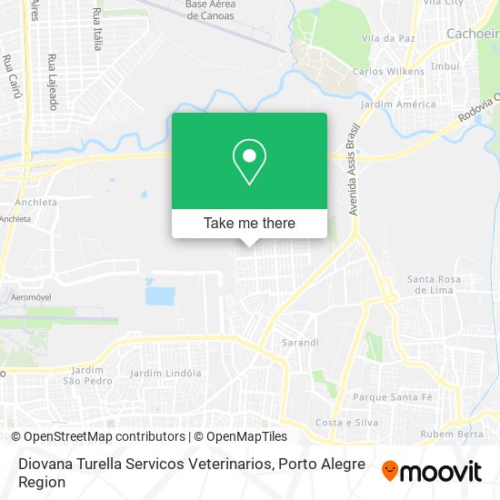 Diovana Turella Servicos Veterinarios map