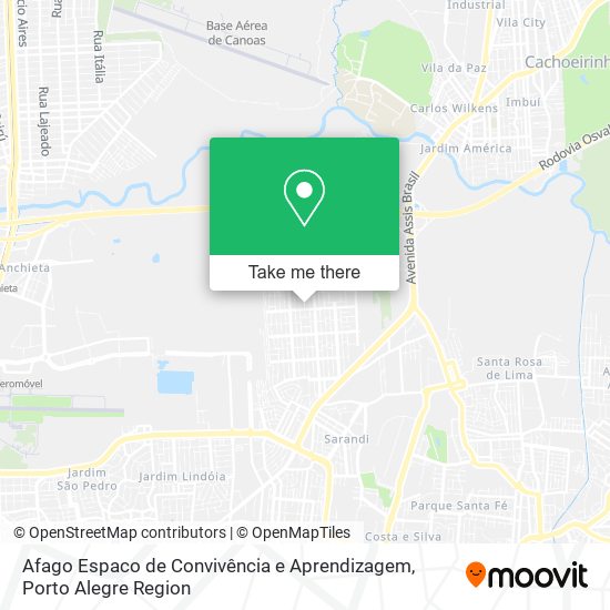 Afago Espaco de Convivência e Aprendizagem map