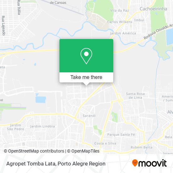 Mapa Agropet Tomba Lata